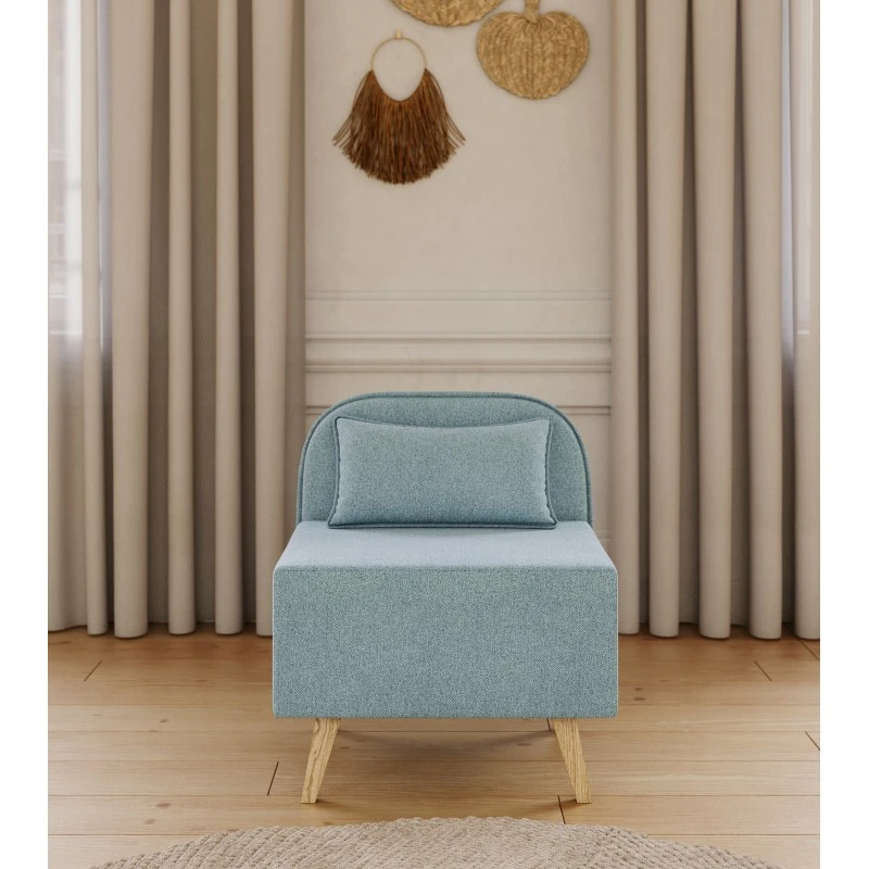 Fauteuil SARAH En Tissu Bleu Clair 3 Fauteuil SARAH En Tissu Bleu Clair