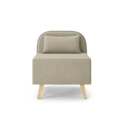 Fauteuil SARAH En Tissu Grège -Mobilia Soldes fauteuil sarah en tissu grege 2
