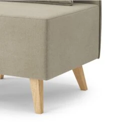 Fauteuil SARAH En Tissu Grège -Mobilia Soldes fauteuil sarah en tissu grege 4