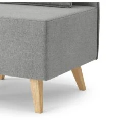 Fauteuil SARAH En Tissu Gris -Mobilia Soldes fauteuil sarah en tissu gris 4