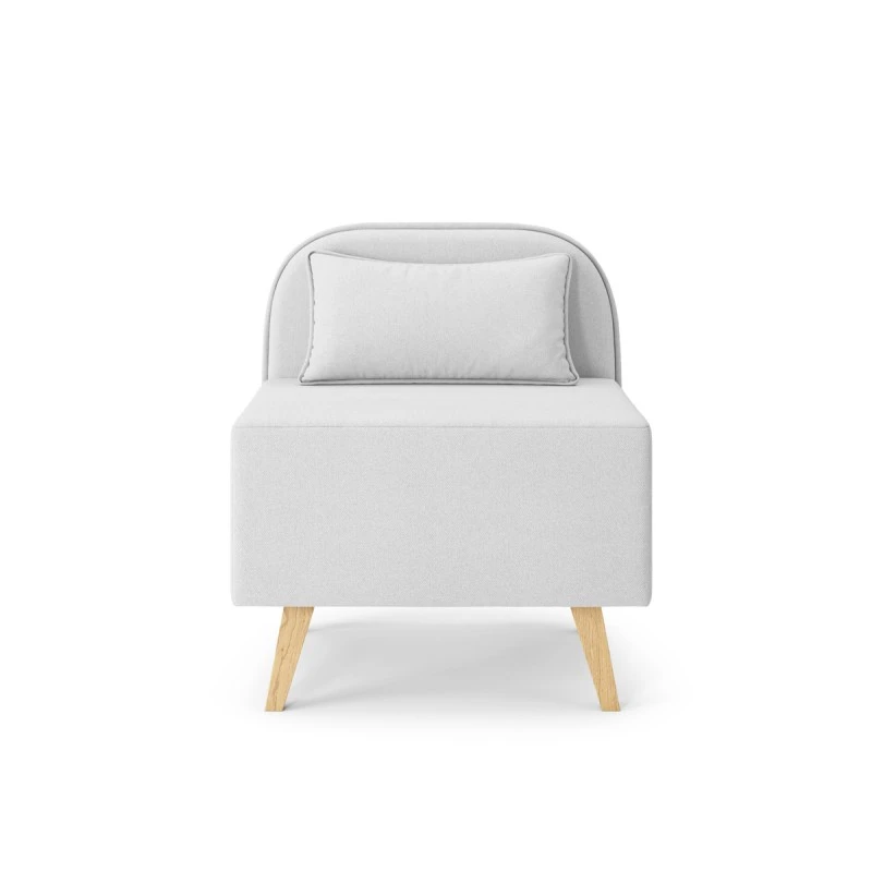 Fauteuil SARAH En Tissu Gris Clair 5 Fauteuil SARAH En Tissu Gris Clair – Image 3