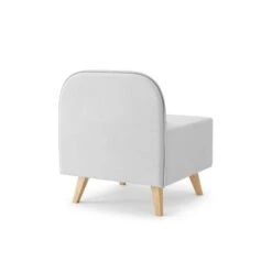 Fauteuil SARAH En Tissu Gris Clair 12 Fauteuil SARAH En Tissu Gris Clair -Mobilia Soldes fauteuil sarah en tissu gris clair 3