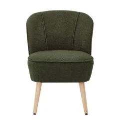 Fauteuil TIVOLI Tissu Bouclette Kaki 10 Fauteuil TIVOLI Tissu Bouclette Kaki -Mobilia Soldes fauteuil tivoli en teddy kaki 2