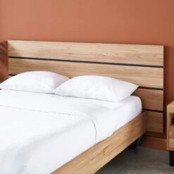 Lit FELIX Effet Chêne Et Métal Noir 160x200 Sommier Inclus 15 Lit FELIX Effet Chêne Et Métal Noir 160x200 Sommier Inclus -Mobilia Soldes felix11 lit 200 cm pieds en metal melamine 3