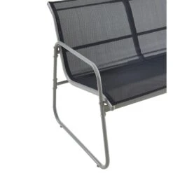 Salon De Jardin LISBOA En Acier Et Textilène Noir 4 Places 11 Salon De Jardin LISBOA En Acier Et Textilène Noir 4 Places -Mobilia Soldes lisboa sofa set noir 4pcs 3