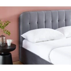 Lit Coffre ANDRE Velours Gris Anthracite Sommier 180x200 Inclus 14 Lit Coffre ANDRE Velours Gris Anthracite Sommier 180x200 Inclus -Mobilia Soldes lit coffre andre velours gris anthracite sommier 180x200cm inclus 3