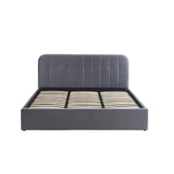 Lit Coffre ANDRE Velours Gris Anthracite Sommier 180x200 Inclus 17 Lit Coffre ANDRE Velours Gris Anthracite Sommier 180x200 Inclus -Mobilia Soldes lit coffre andre velours gris anthracite sommier 180x200cm inclus 6