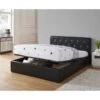 Lit Coffre BAHIA Simili Noir 160x200 Sommier Inclus 1 Lit Coffre BAHIA Simili Noir 160x200 Sommier Inclus -Mobilia Soldes lit coffre bahia 160x200 5