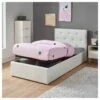 Lit Coffre Enfant BAHIA Simili Blanc 90x190 Sommier Inclus 1 Lit Coffre Enfant BAHIA Simili Blanc 90x190 Sommier Inclus -Mobilia Soldes lit coffre enfant bahia