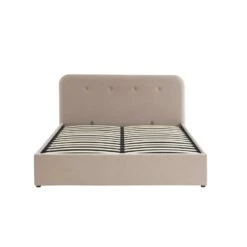 Lit Coffre KNUT Velours Beige Sable 140x190 Sommier Inclus 15 Lit Coffre KNUT Velours Beige Sable 140x190 Sommier Inclus -Mobilia Soldes lit coffre knut velours beige sable 140x190 sommier inclus 4