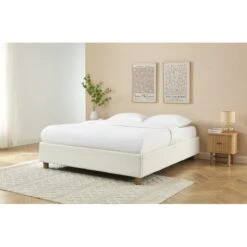 Lit Coffre KORALL Tissu Bouclette écru 160x200 Sommier Inclus 14 Lit Coffre KORALL Tissu Bouclette écru 160x200 Sommier Inclus -Mobilia Soldes lit coffre korall tissu bouclettes ecru 160x200 sommier 1