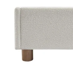 Lit Coffre KORALL Tissu Bouclette écru 180x200 Sommier Inclus -Mobilia Soldes lit coffre korall tissu bouclettes ecru 180x200 sommier inclus 6