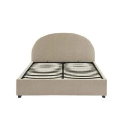 Lit Coffre OLAF Tissu Bouclette Beige 160x200 Sommier Inclus -Mobilia Soldes lit coffre olaf laine bouclee beige 160x200 sommier inclus 8