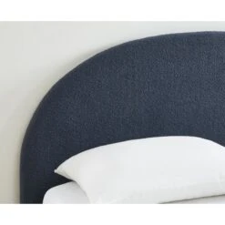 Lit Coffre OLAF Tissu Bouclette Bleu Foncé 160x200 Sommier Inclus -Mobilia Soldes lit coffre olaf laine bouclee bleu fonce 160x200 sommier inclus 3