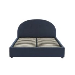 Lit Coffre OLAF Tissu Bouclette Bleu Foncé 160x200 Sommier Inclus -Mobilia Soldes lit coffre olaf laine bouclee bleu fonce 160x200 sommier inclus 8