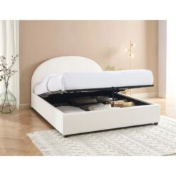 Lit Coffre OLAF Tissu Bouclette écru 160x200 Sommier Inclus 15 Lit Coffre OLAF Tissu Bouclette écru 160x200 Sommier Inclus -Mobilia Soldes lit coffre olaf laine bouclee ecru 160x200 sommier inclus 2