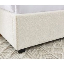 Lit Coffre OLAF Tissu Bouclette écru 160x200 Sommier Inclus 17 Lit Coffre OLAF Tissu Bouclette écru 160x200 Sommier Inclus -Mobilia Soldes lit coffre olaf laine bouclee ecru 160x200 sommier inclus 4