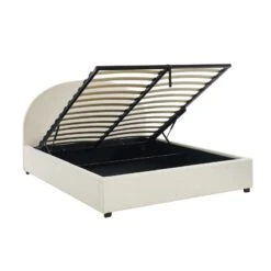 Lit Coffre OLAF Tissu Bouclette écru 160x200 Sommier Inclus 18 Lit Coffre OLAF Tissu Bouclette écru 160x200 Sommier Inclus -Mobilia Soldes lit coffre olaf laine bouclee ecru 160x200 sommier inclus 5