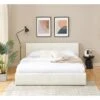 Lit Coffre SEGURO Simili Blanc 180x200 Sommier Inclus -Mobilia Soldes lit coffre seguro simili blanc 180x200 sommier inclus