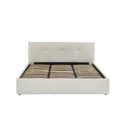 Lit Coffre SEGURO Simili Blanc 180x200 Sommier Inclus -Mobilia Soldes lit coffre seguro simili blanc 180x200 sommier inclus 6