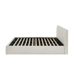 Lit Coffre SEGURO Simili Blanc 180x200 Sommier Inclus -Mobilia Soldes lit coffre seguro simili blanc 180x200 sommier inclus 7