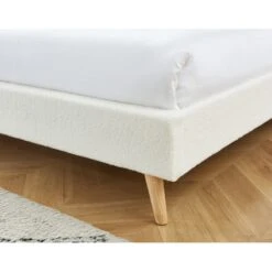 Lit Double ANDREAS Bouclette Blanche Sommier 160x200cm Inclus 14 Lit Double ANDREAS Bouclette Blanche Sommier 160x200cm Inclus -Mobilia Soldes lit double andreas laine bouclee blanche sommier 160x200cm inclus 3