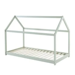 Lit Enfant Cabane TINY Pin Vert 90x190 Sommier Inclus -Mobilia Soldes lit enfant cabane tiny bois massif de pin vert 90x190 5