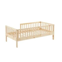 Lit Enfant LOU Pin Massif 70x140 Sommier Inclus 15 Lit Enfant LOU Pin Massif 70x140 Sommier Inclus -Mobilia Soldes lit enfant lou en pin massif couleur bois naturel 70 x 140 cm 6