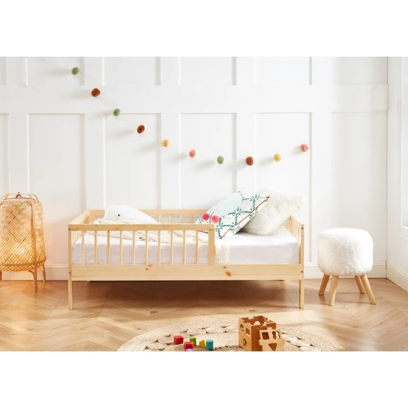 Lit Enfant LOU Pin Massif 70x140 Sommier Inclus 3 Lit Enfant LOU Pin Massif 70x140 Sommier Inclus