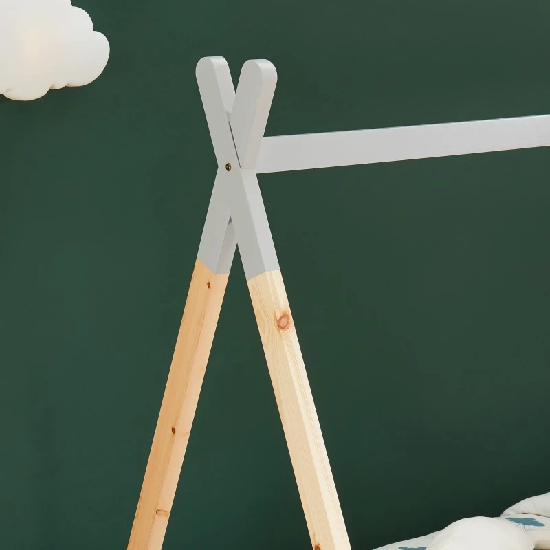Lit Enfant Tipi TINY Pin Gris 90x190 Sommier Inclus 5 Lit Enfant Tipi TINY Pin Gris 90x190 Sommier Inclus – Image 3