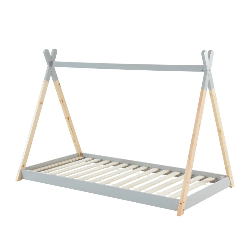 Lit Enfant Tipi TINY Pin Gris 90x190 Sommier Inclus 6 Lit Enfant Tipi TINY Pin Gris 90x190 Sommier Inclus – Image 4