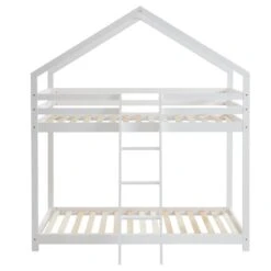 Lit Cabane Superposé TINY Pin Blanc 90x190 Sommier Inclus 11 Lit Cabane Superposé TINY Pin Blanc 90x190 Sommier Inclus -Mobilia Soldes lit superpose tiny bois massif de pin blanc 90x190cm 2