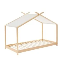 Lit Tente TINY Pin Massif 90x190 Sommier Inclus -Mobilia Soldes lit tente tiny pin massif 90x190 sommier inclus 3