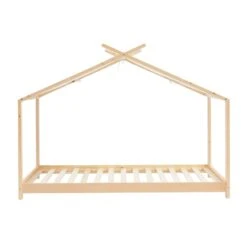 Lit Tente TINY Pin Massif 90x190 Sommier Inclus -Mobilia Soldes lit tente tiny pin massif 90x190 sommier inclus 4