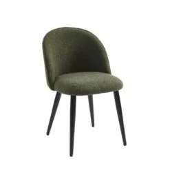 Lot De 2 Chaises MACARON Tissu Bouclettes Kaki Pieds Métal Noir 14 Lot De 2 Chaises MACARON Tissu Bouclettes Kaki Pieds Métal Noir -Mobilia Soldes lot de 2 chaises macaron tissu boucelttes kaki pieds metal noir 3