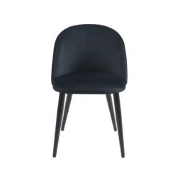Lot De 2 Chaises MACARON Velours Noir Pieds Métal Noir 15 Lot De 2 Chaises MACARON Velours Noir Pieds Métal Noir -Mobilia Soldes lot de 2 chaises macaron velours noir pieds metal noir 4