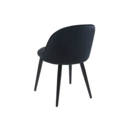 Lot De 2 Chaises MACARON Velours Noir Pieds Métal Noir 16 Lot De 2 Chaises MACARON Velours Noir Pieds Métal Noir -Mobilia Soldes lot de 2 chaises macaron velours noir pieds metal noir 5