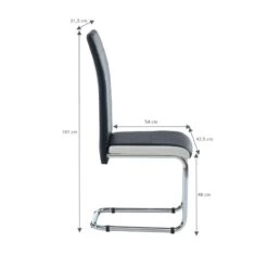 Lot De 2 Chaises MARA Simili Noir Et Blanc Pieds Métal Chromé 10 Lot De 2 Chaises MARA Simili Noir Et Blanc Pieds Métal Chromé -Mobilia Soldes lot de 2 chaises mara simili noir et blanc pieds en metal chrome 1
