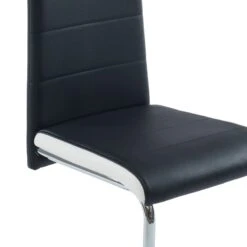 Lot De 2 Chaises MARA Simili Noir Et Blanc Pieds Métal Chromé 11 Lot De 2 Chaises MARA Simili Noir Et Blanc Pieds Métal Chromé -Mobilia Soldes lot de 2 chaises mara simili noir et blanc pieds en metal chrome 2