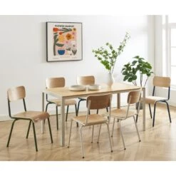 Lot De 2 Chaises PANTONE Bleu Nuit Et Placage Frêne 17 Lot De 2 Chaises PANTONE Bleu Nuit Et Placage Frêne -Mobilia Soldes lot de 2 chaises pantone bleu nuit et placage frene 4