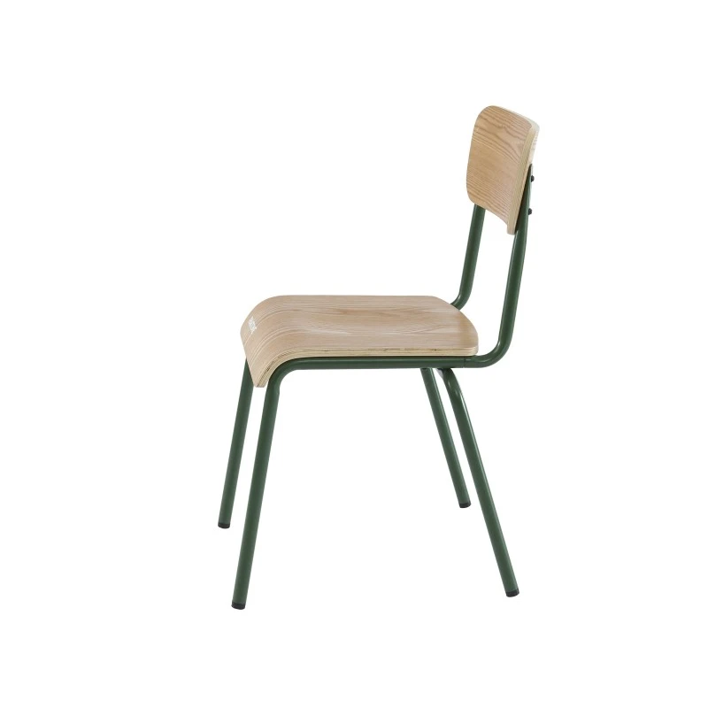 Lot De 2 Chaises PANTONE Vert Olive Et Placage Frêne 11 Lot De 2 Chaises PANTONE Vert Olive Et Placage Frêne – Image 9