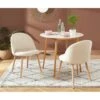 Lot De 2 Chaises SHELL Velours Beige Sable Design Coquillage 2 Lot De 2 Chaises SHELL Velours Beige Sable Design Coquillage -Mobilia Soldes lot de 2 chaises shell velours beige sable design coquillage