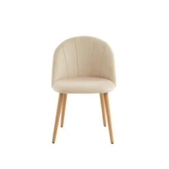 Lot De 2 Chaises SHELL Velours Beige Sable Design Coquillage 13 Lot De 2 Chaises SHELL Velours Beige Sable Design Coquillage -Mobilia Soldes lot de 2 chaises shell velours beige sable design coquillage 4