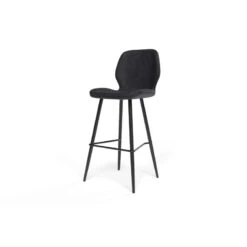 Lot De 2 Tabourets De Bar ETHAN En PU Noir 12 Lot De 2 Tabourets De Bar ETHAN En PU Noir -Mobilia Soldes lot de 2 tabourets ethan en pu noir 3
