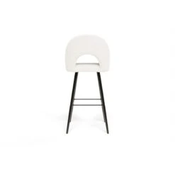 Lot De 2 Tabourets De Bar KYLE Tissu Bouclette Blanc Piètement Métal Noir 13 Lot De 2 Tabourets De Bar KYLE Tissu Bouclette Blanc Piètement Métal Noir -Mobilia Soldes lot de 2 tabourets kyle en teddy blanc 4