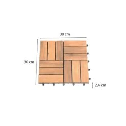 Lot De 33 Dalles Bois D'acacia 30x30 Cm Format Mosaïque 11 Lot De 33 Dalles Bois D'acacia 30x30 Cm Format Mosaïque -Mobilia Soldes lot de 33 dalles bois d acacia 30x30 cm format mosaique finition huilee 2