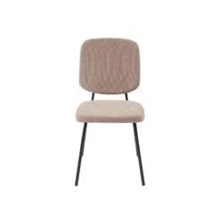 Lot De 4 Chaises SUZIE Velours Côtelé Taupe -Mobilia Soldes lot de 4 chaises suzie velours cotele taupe 4