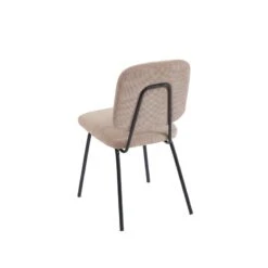 Lot De 4 Chaises SUZIE Velours Côtelé Taupe -Mobilia Soldes lot de 4 chaises suzie velours cotele taupe 5