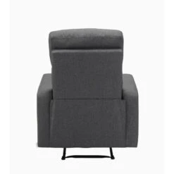 Fauteuil Relax Large LOVA En Tissu Gris Foncé Avec Fonction Manuel -Mobilia Soldes lova relax gris fonce normal 6