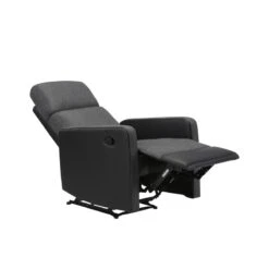 Fauteuil Relax Small LOVA PU Noir Et Tissu Gris Foncé Avec Fonction Manuel 16 Fauteuil Relax Small LOVA PU Noir Et Tissu Gris Foncé Avec Fonction Manuel -Mobilia Soldes lova relax nrgrf small 4